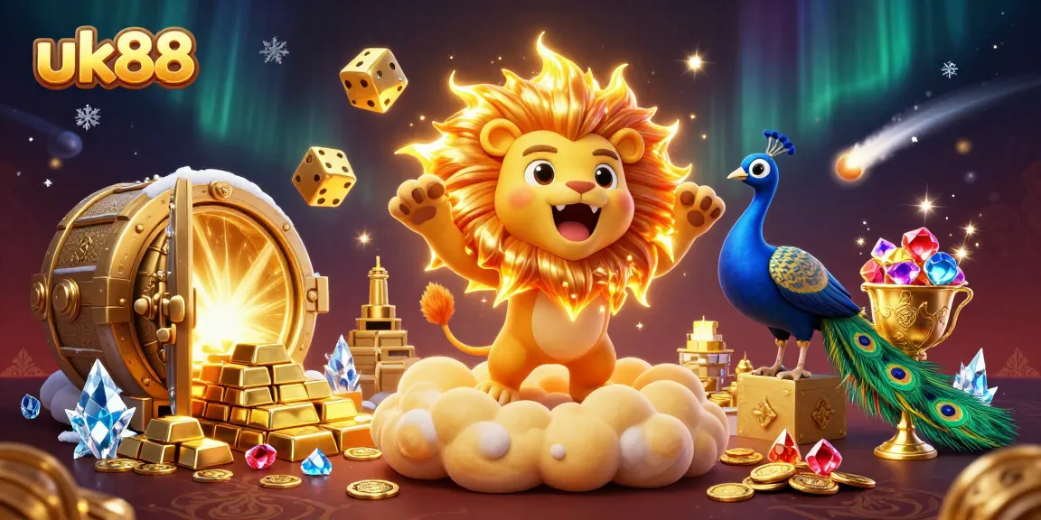 Enjoy the thrilling world of uk88 as you spin golden treasures and gems.