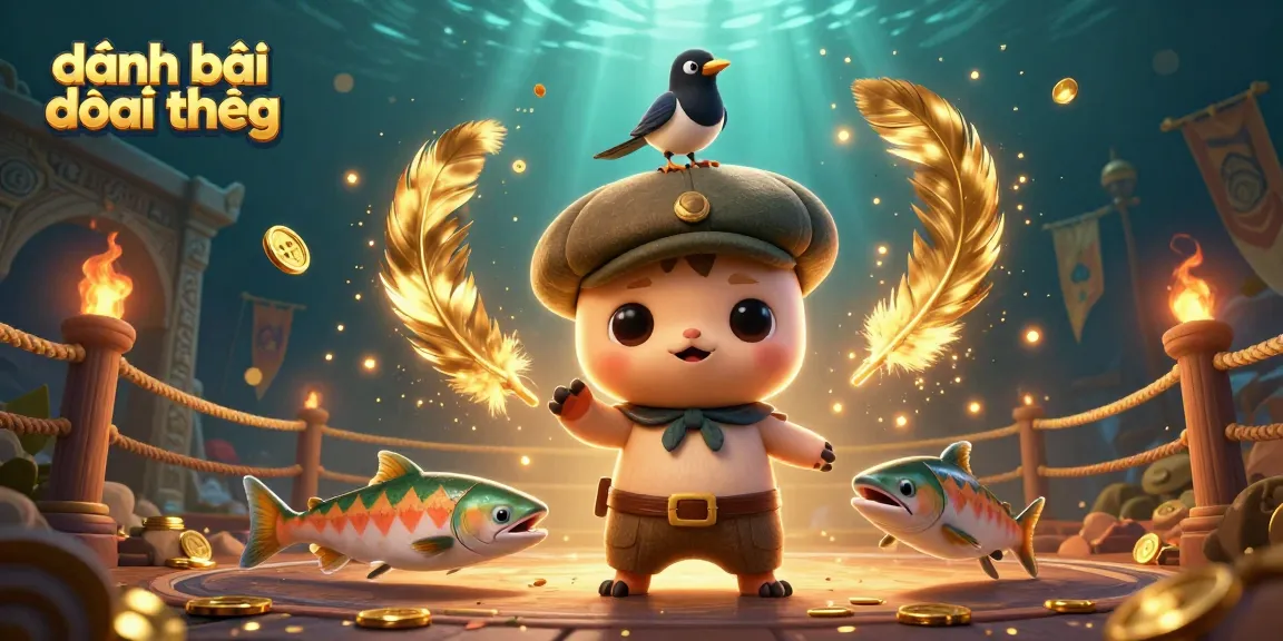 Play and win with đánh bài đổi thưởng in vibrant casino action featuring charming characters and gold elements.