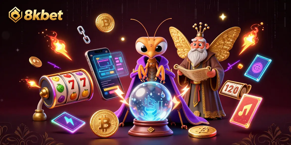 Engage with 8xbet's immersive online casino experience featuring unique game elements and vibrant characters.